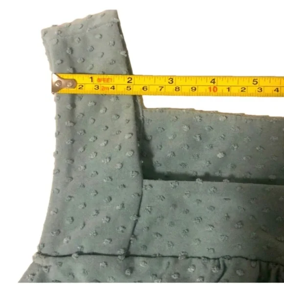 Ricki’s Polkadot Textured Dressy Top, Size Medium - Picture 5 of 9